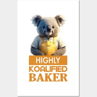 Just a Highly Koalified Baker Koala Posters and Art